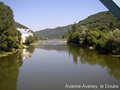 Vue du Doubs et du moulin.