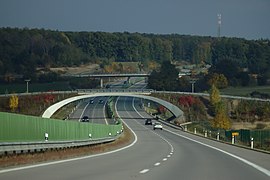 D11 motorway near Voleč, Pardubice Region.