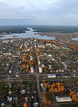 Aerial view of Kirs, Verkhnekamsky District