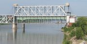 Die heute nur noch als Eisenbahnbrücke genutzte ASB Bridge 2006