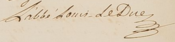 Firma de Louis Le Duc