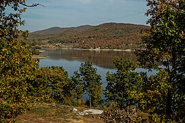 Bor lake in autumn.