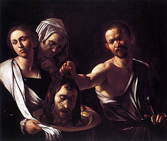 Caravaggio: Salome mit dem Kopf Johannes des Täufers, 1607 (National Gallery, London)