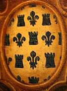 Blason des Simiane, peinture, chapelle des Simiane à Gordes