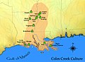 Geographic extent of the en:Coles Creek culture map