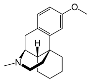 Estrutura química de Dextrometorfano