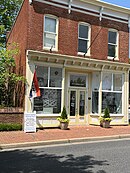 brick building with storefront now occupied by the Talbot County Historical Society