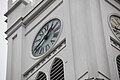 First Presbyterian Church – Oldest Presbyterian church in America was established in 1640 by Puritans from Lynn, Mass. Clock tower on wood gothic church built in 1843 and enlarged in 1895.