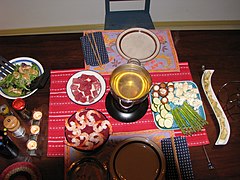 Fondue vigneronne au vin blanc des comtés-rhodaniens