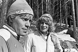 Harri Kirvesniemi ja Marja-Liisa Hämäläinen vuonna 1982.