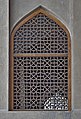 One of the mashrabiya at Hasht Behesht Palace in Isfahan showing a hexagonal lattice pattern