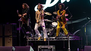 The Darkness performing at SSE Arena Wembley in 2018