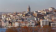View of Galata (Karaköy) and the Galata Tower from Sarayburnu across the Golden Horn