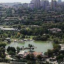 Bahçeşehir Pond, the first and largest artificial pond in Istanbul, covering an area of 26,000 m².