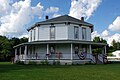 Jane Ross Reeves Octagon House in Shirley, Indiana. Built in 1879, moved and restored in 1997.