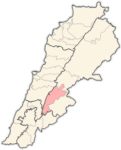 Location in Lebanon