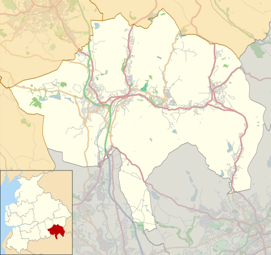 Map of Rossendale