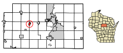 Location of Edgar in Marathon County, Wisconsin.