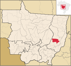 Location in Mato Grosso state