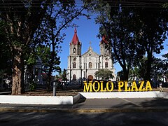 Molo Plaza with sign