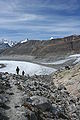 La Monte Rosa Hütte con i ghiacciai del Grenz e del Gorner