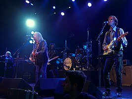 Mudcrutch in 2016; from left to right: Benmont Tench, Tom Petty, Mike Campbell, Randall Marsh and Tom Leadon