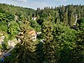 Blick vom Aussichtspunkt Nachbar über die Schweizermühle im Bielatal