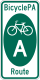 BicyclePA Route A marker