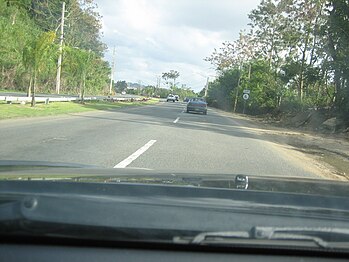 Heading south along Puerto Rico Highway 6, February 2008
