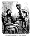 Mayor Hall and Lucifer, by an unknown artist (1870)