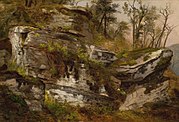 1860 Rocky Cliff, c. 1860, Reynolda House Museum of American Art