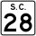 South Carolina Highway 28 Business marker