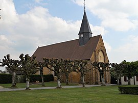The church in La Croix-du-Perche