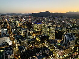 Central business district of Sapporo City (2020）