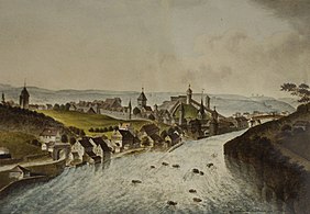 Schaffhausen, cirka år 1850.