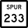 State Highway Spur 233 marker