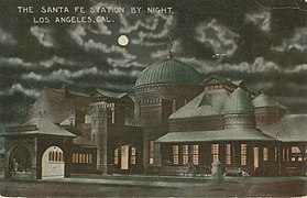 La Grande Station of the Atchison, Topeka and Santa Fe Railway, Santa Fe and 2nd streets, c.1915