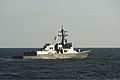 ROKS Seoae Ryu Seong-ryong maneuvering during an exercise in the Sea of Japan on 3 October 2013.