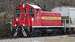 Picture of Tulsa-Sapulpa Union Railway's EMD SW1200 diesel locomotive #108 in 2020