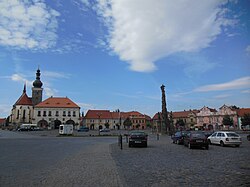 Krále Vladislava Square, the historic centre