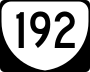 State Route 192 marker