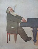Brahms am Flügel, 1896