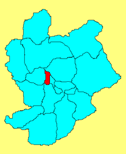 Location in Zhangjiakou