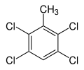 Struktur von 2,3,5,6-Tetrachlortoluol