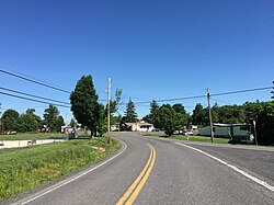 View entering Elk Garden from the south via West Virginia Route 42