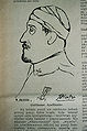 Drawing of Guillaume Apollinaire in Signals Magazine (1933–1939).