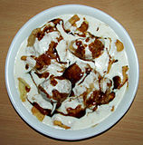 Chaat, a starter in Indian cuisine