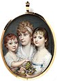 Portrait of an Unknown Woman and Two Children, about 1800, watercolour on ivory (Victoria & Albert Museum Collection)