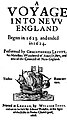 Image 35A Voyage into New England, written by Capt. Christopher Levett to spur interest in his Maine colony (from History of Maine)