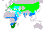 Aire de répartition de la Cigogne noire